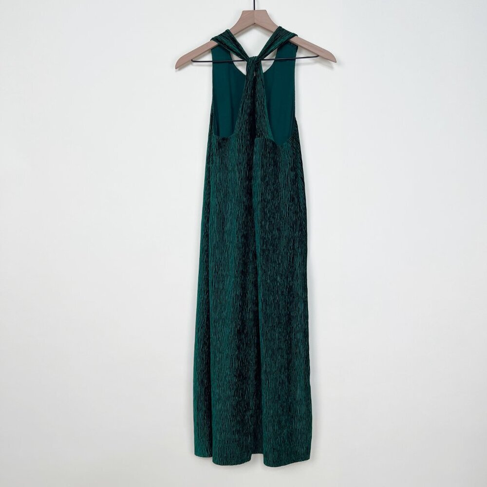 Anthropologie Maeve Twist Back Velvet Midi Dress Christmas Holiday Wedding Guest - Picture 10 of 12